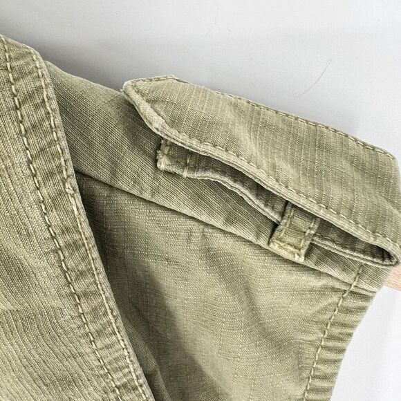 Madewell Womens Size Medium Army Green Military Style Vest 1/2 Zip - Picture 4 of 6